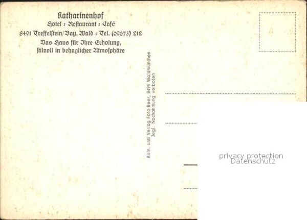 Treffelstein Hotel Restaurant Katharinenhof Roter Sa – Bild 2