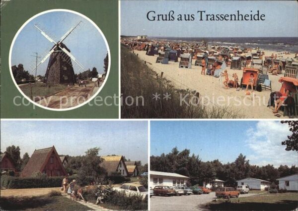 Trassenheide Usedom Windmühle Strand Finnhüttensiedlung Fer