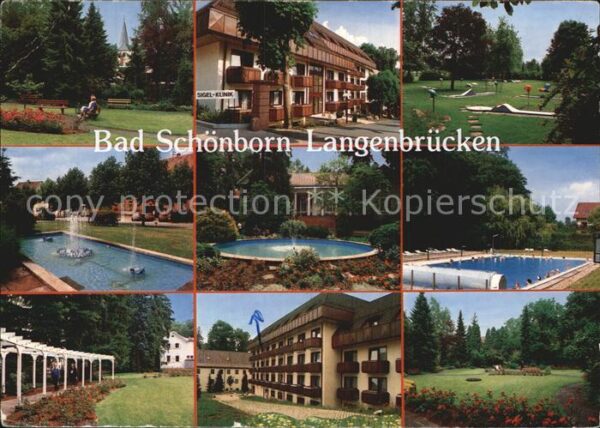 Bad Schoenborn Kurpark Sigel Klinik Minigolf Springbru