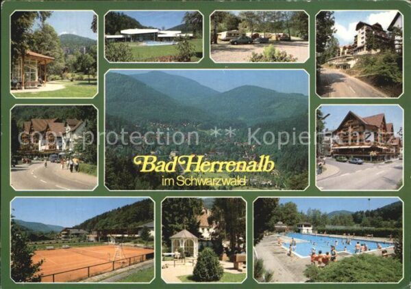 Bad Herrenalb Kuranlagen Panorama Teilansichten Tenni