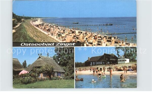 Zingst Ostseebad Strand Seebrücken Reetdachhaus Badespas