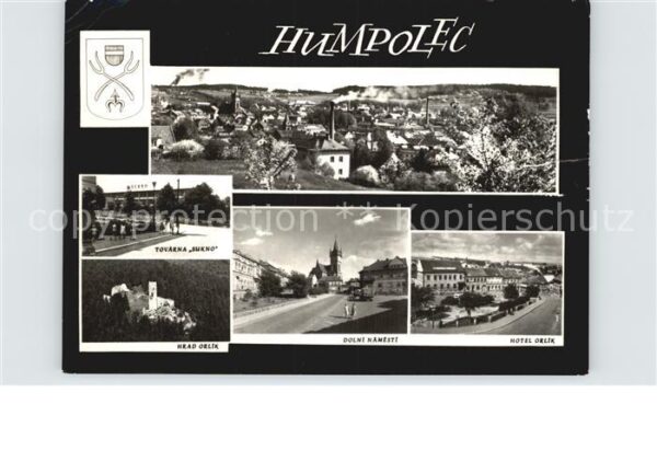 Humpolec Panorama Tovarna Sukno Hrad Orlik Dolni