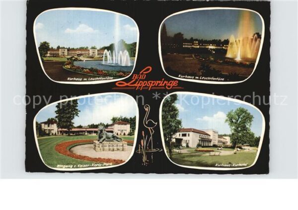Bad Lippspringe Kurhaus Leuchtfontäne Kaiser Karl Park