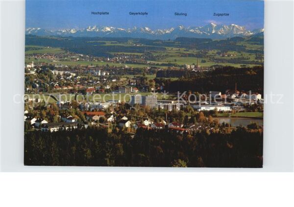 Kempten Allgaeu Panorama Hochplatte Geyerköpfe Säuling