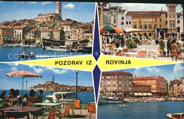 Rovinj Istrien Hafen Gaststätte
