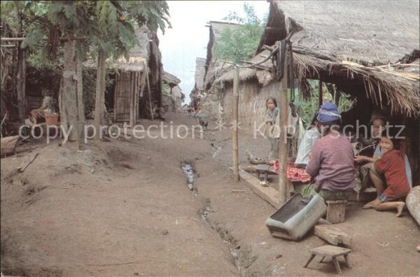 Ban Vinai Street in refugee camp