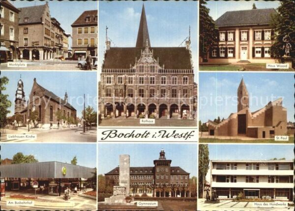 Bocholt Westfalen Rathaus Marktplatz Liebfrauen-Kirche