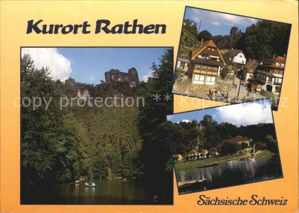 Rathen Saechsische Schweiz Amselsee Lokomotive Fähre