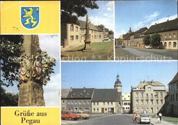 Pegau Postmeilensäule Walter Voigtländer Stra