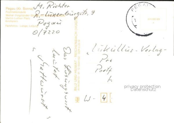 Pegau Postmeilensäule Walter Voigtländer Stra – Bild 2