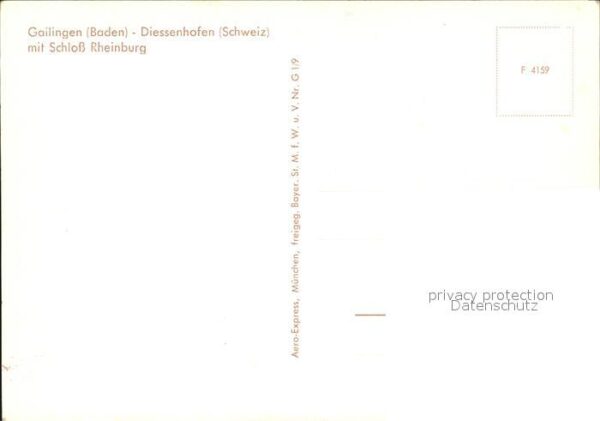 Gailingen Fliegeraufnahme mit Schloss Rheinsburg – Bild 2