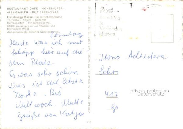Gahlen Restaurant Cafe Hohes Ufer – Bild 2