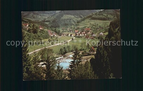 Ottenhoefen Schwarzwald Teilansicht mit Schwimbad