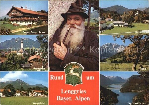 Lenggries Sylvensteinsee Bayerisches Bauernhaus W