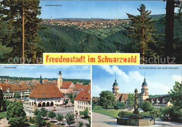 Freudenstadt Stadthaus Evangelische Stadtkirche Mark