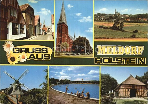 Meldorf Kirche Windmühle Schwimmbad
