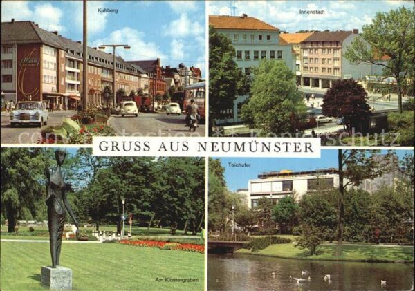Neumuenster Schleswig-Holstein Kuhberg Am Klostergraben Teichufer Inne