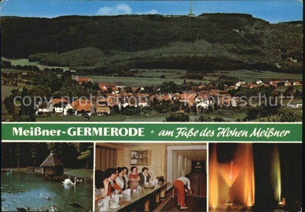 Germerode Teilansicht Teich Kegelbahn