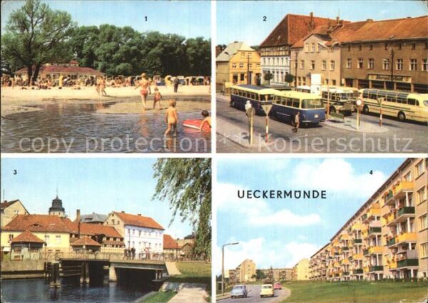 Ueckermuende am Haffbad Karl Marx Platz Am Hafen Neu