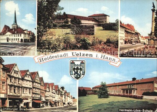 Uelzen Lueneburger Heide Rathaus Lüneburger Strasse Hermann Löns