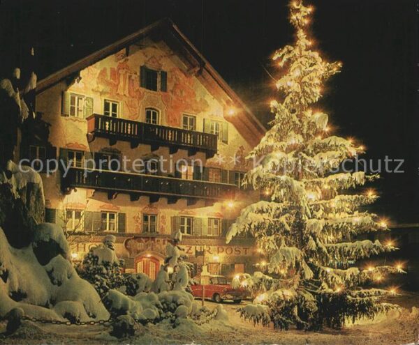 Kochel See Hotel Gasthof zur Post im Weihnachtskle