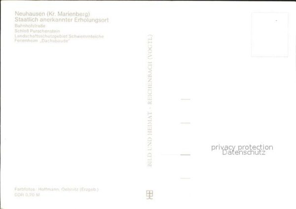 Neuhausen Marienberg Bahnhofstrasse Schloss Purschenstein Fe – Bild 2