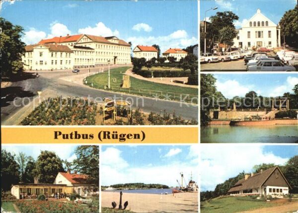 Putbus Ruegen Ernst Thälmann Platz Hafen Theater