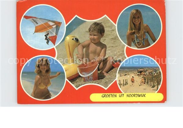Noordwijk aan Zee  Strand Kind Drachenflieger