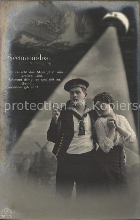 Poesie Krieg Seemannslos Foto-RKL-Nr. 3072/5