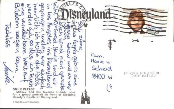 Disneyland California Mickey Mouse Minnie Goofy Pluto Sleepin – Bild 2