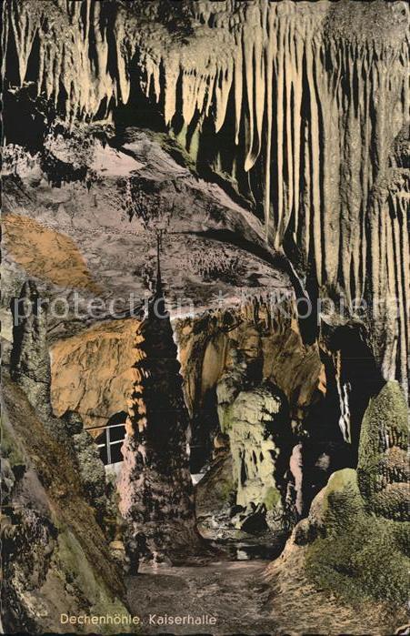 Hoehlen Caves Grottes Dechenhöhle Kaiserhalle