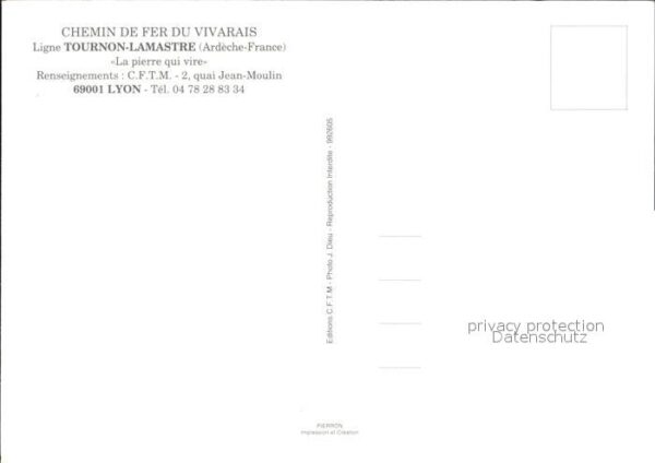 Lokomotive Chemin de Fer du Vivarais Ligne Tournon – Bild 2
