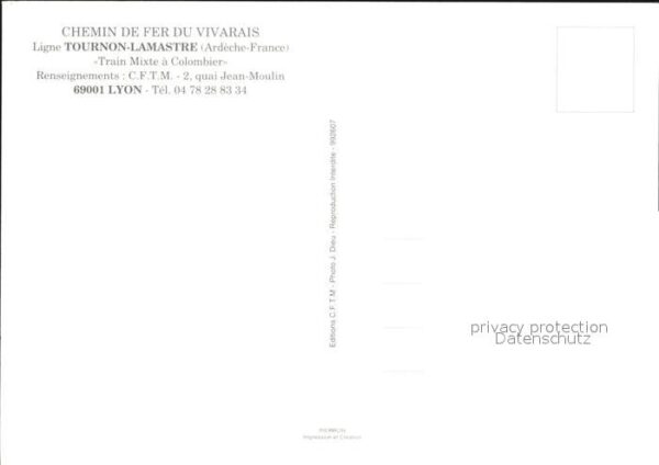 Lokomotive Chemin de Fer du Vivarais Ligne Tournon – Bild 2