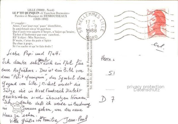 Denkmal Le P'tit Quiquin Lille – Bild 2