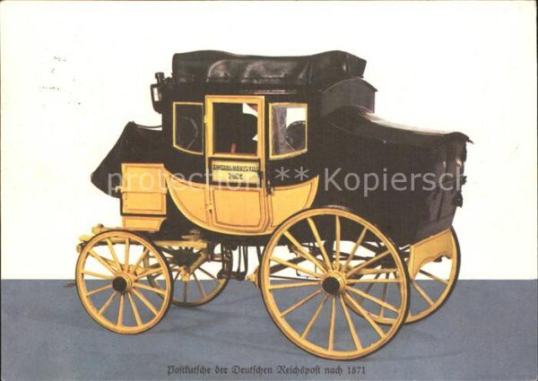 Postkutsche Deutsche Reichspost 1871
