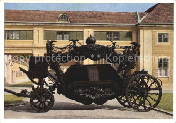 Pferdekutschen Schwarzer Leichenwagen Wiener Hof Museu