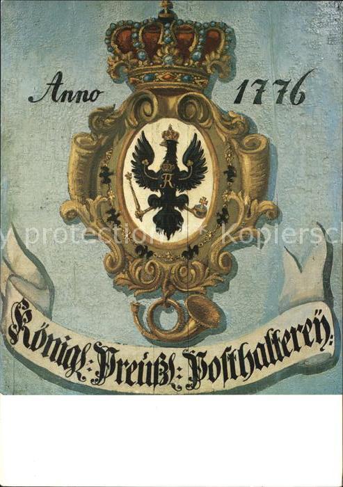 Post Posthausschild Preussen 1776
