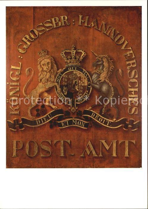 Post Posthausschild Hannover 1825