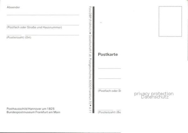 Post Posthausschild Hannover 1825 – Bild 2