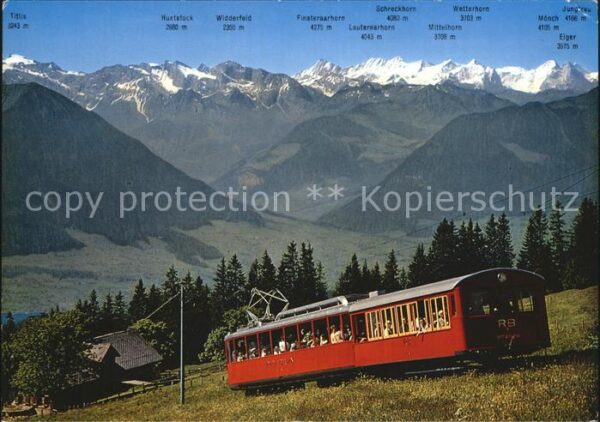 Zahnradbahn Vitznau-Rigi-Bahn Berner Alpen Rigi