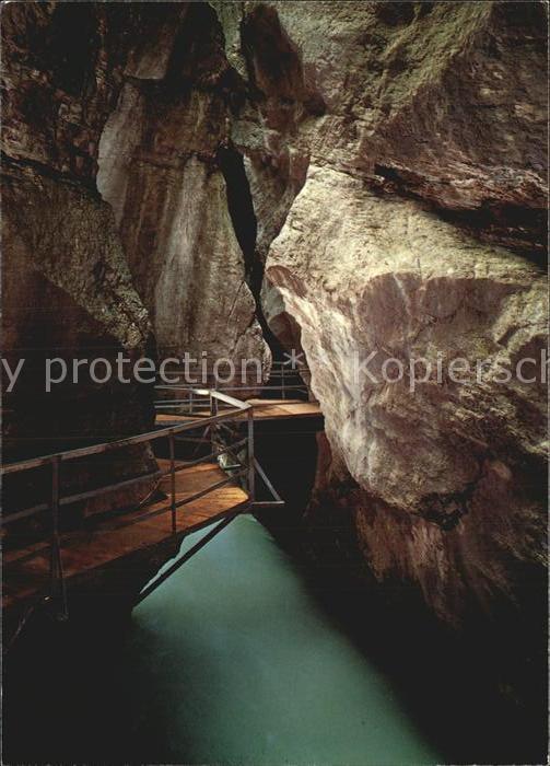 Hoehlen Caves Grottes Aareschlucht Meiringen