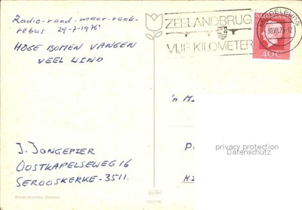 Trachten Holland Klederdrachten Zeeland – Bild 2