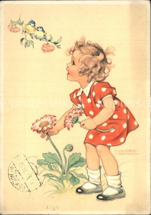 Lungers Hausen Kind Blaumeisen Blumen