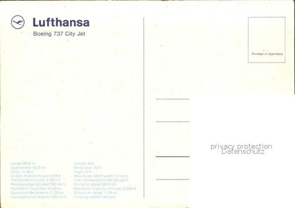 Lufthansa Boeing 737 City Jet – Bild 2
