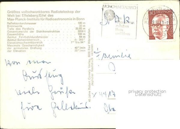Astronomie Radioteleskop Effelsberg Eifel – Bild 2