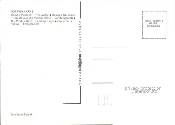 Hoehlen Caves Grottes Moravsky Kras Punkva-Höhle Landungsplat – Bild 2