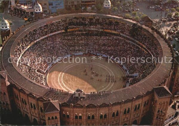 Stierkampf Corrida de Toros Fliegeraufnahme
