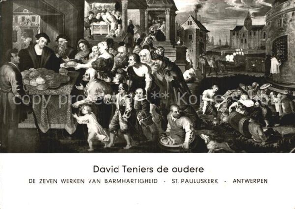 Kuenstlerkarte David Teniers de oudere Antwerpen St. P