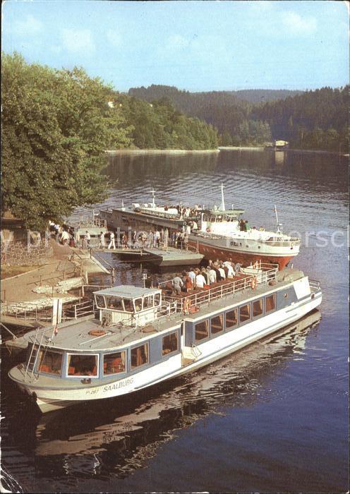 Motorschiffe Saalburg Saale Schiffsanlegestelle