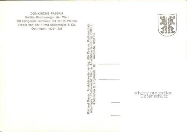 Kirchenorgel Domkirche Passau – Bild 2
